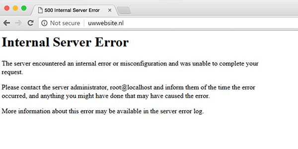 500 Internal Server Error